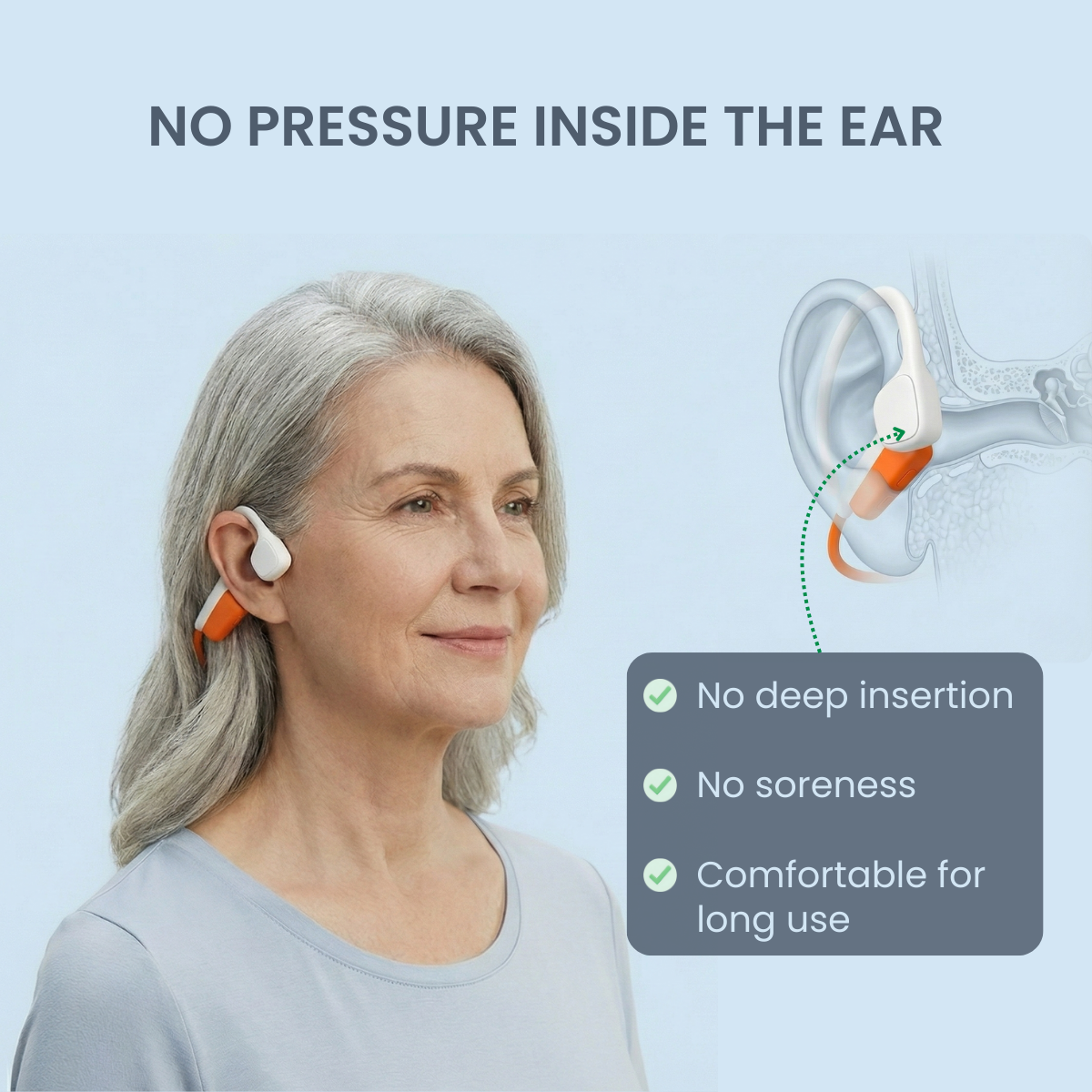 B&B Bone Conduction Wireless Open-Ear Audio Headphones