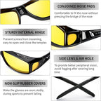 Polarized Night Driving Glasses for Glare Reduction Lightweight and Ideal for Low Light Conditions