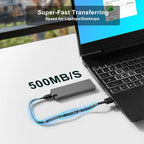 Disque dur SSD externe portable pour un stockage fiable et des transferts rapides