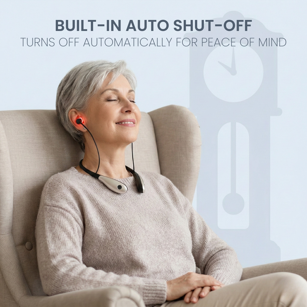 B&B Red Light Comfort Earbuds with Adjustable Modes and Auto-Off Timer