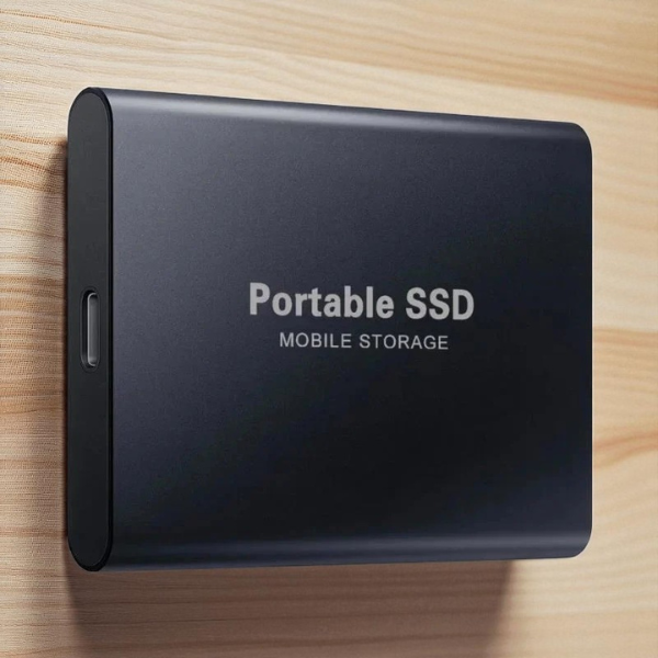 Portable External SSD with USB Cable High Speed Data Storage Device