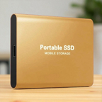 Hordozható külső SSD USB-kábellel, nagy sebességű adattároló eszköz