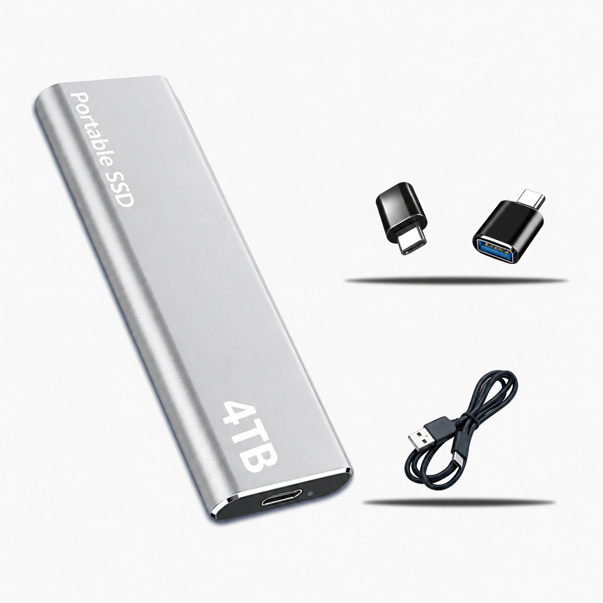 4TB külső SSD – hordozható USB-C tárolómeghajtó PC-hez, Mac-hez és laptophoz