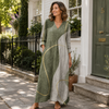 Women's Abstract Print Maxi Dress Casual Style