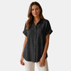 Women's Short Sleeve Button Down Shirt