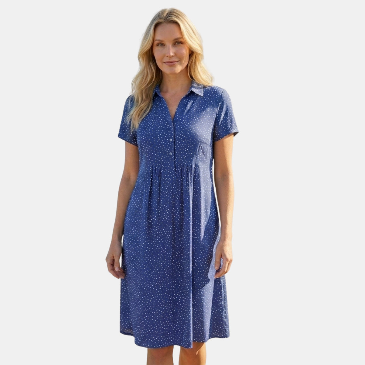 Women's Polka Dot A Line Summer Dress