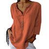 Women's Loose Fit V Neck Blouse Casual Elegant Style