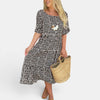 Women’s Tiered Midi Dress Relaxed Everyday Fit