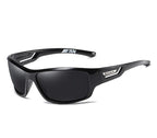 Sports Sunglasses with Rectangular Frames and Full Coverage Design