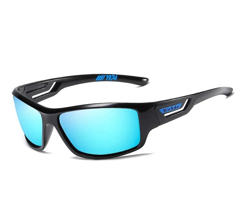 Lunettes de sport avec monture rectangulaire et protection intégrale