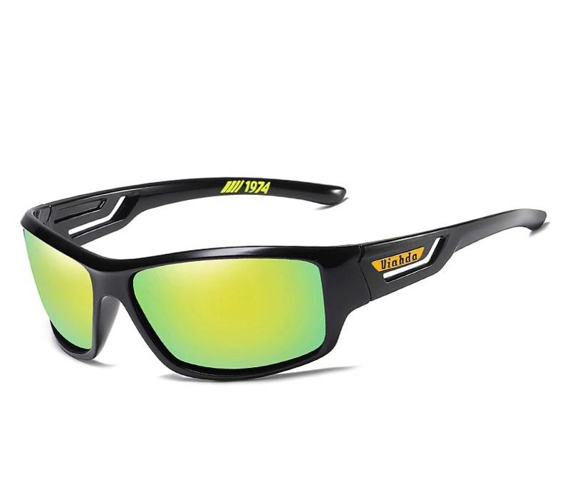 Lunettes de sport avec monture rectangulaire et protection intégrale