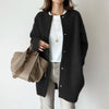 Elegant Women's Long Cardigan with Button Closure for All-Day Comfort