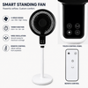 Adjustable Pedestal Fan with Remote Control and Touch Panel