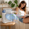 Portable Air Cooler with Mist Spray and LED Night Light