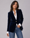 Blazer en velours pour femme avec épaules structurées | Élégance et polyvalence intemporelles