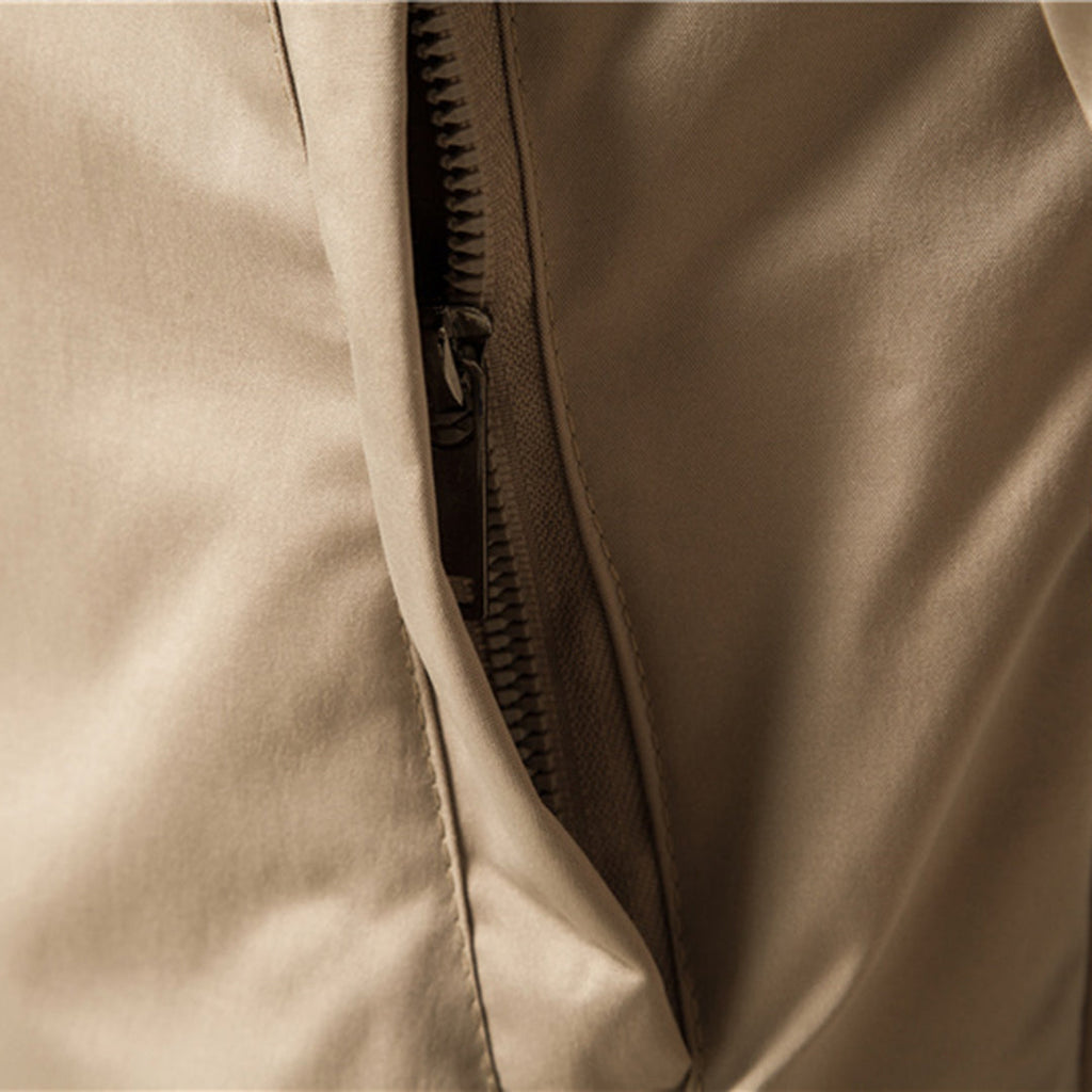Blouson bomber homme entièrement zippé, à col montant et finitions côtelées