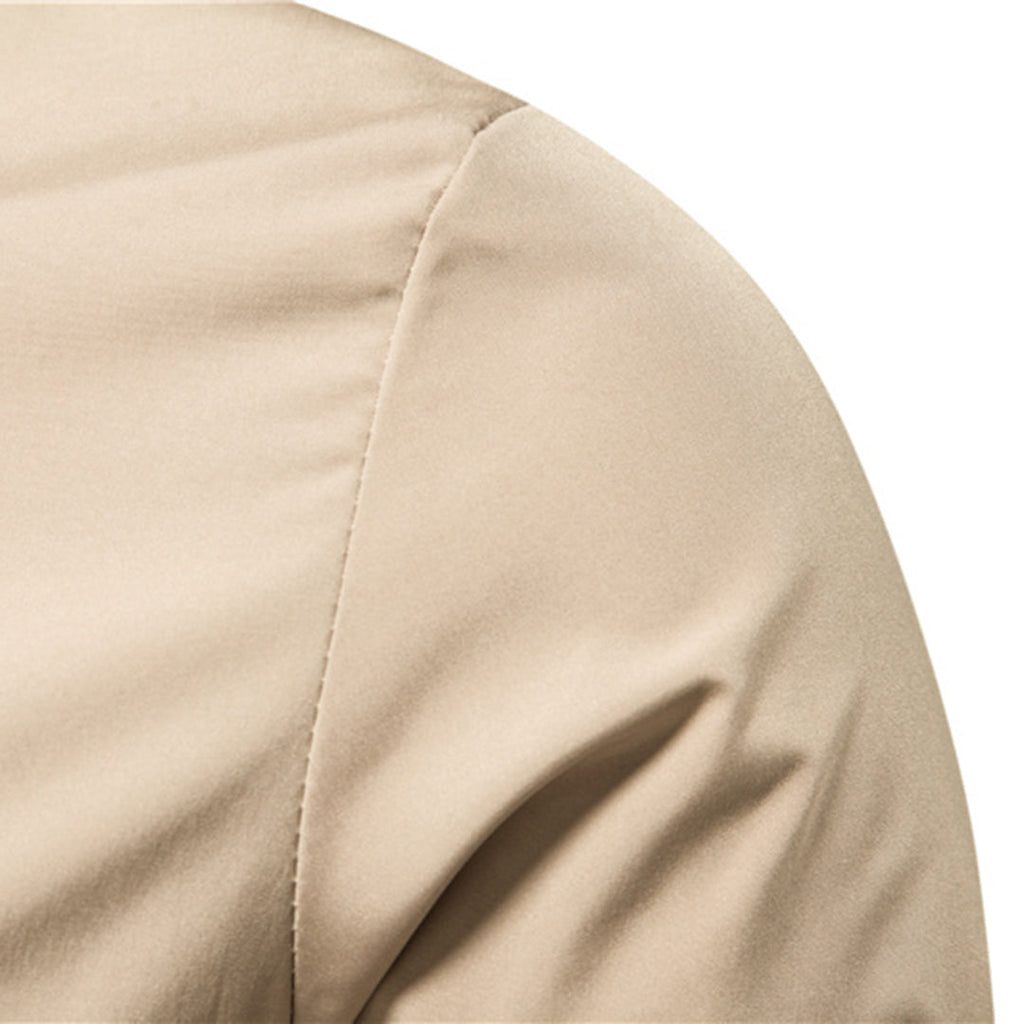 Blouson bomber homme entièrement zippé, à col montant et finitions côtelées