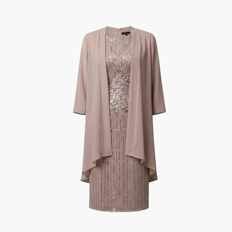 Robe midi pour femme à encolure ronde, manches courtes et motif imprimé intégralement
