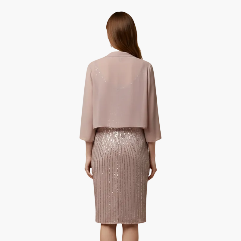 Robe midi pour femme à encolure ronde, manches courtes et motif imprimé intégralement