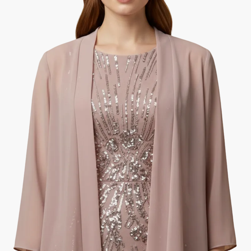 Robe midi pour femme à encolure ronde, manches courtes et motif imprimé intégralement