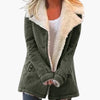 High Collar Ladies' Jacket with Full-Length Zip and Pockets
