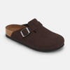 Women's Buckle Clog Sandals with Contoured Footbed