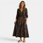 Women's Maxi Dress Vintage Floral Print