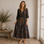 Women's Maxi Dress Vintage Floral Print