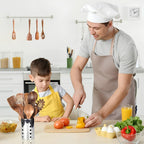 11-Piece Teak Kitchen Utensil Set with Convenient Holder for Stylish and Functional Cooking