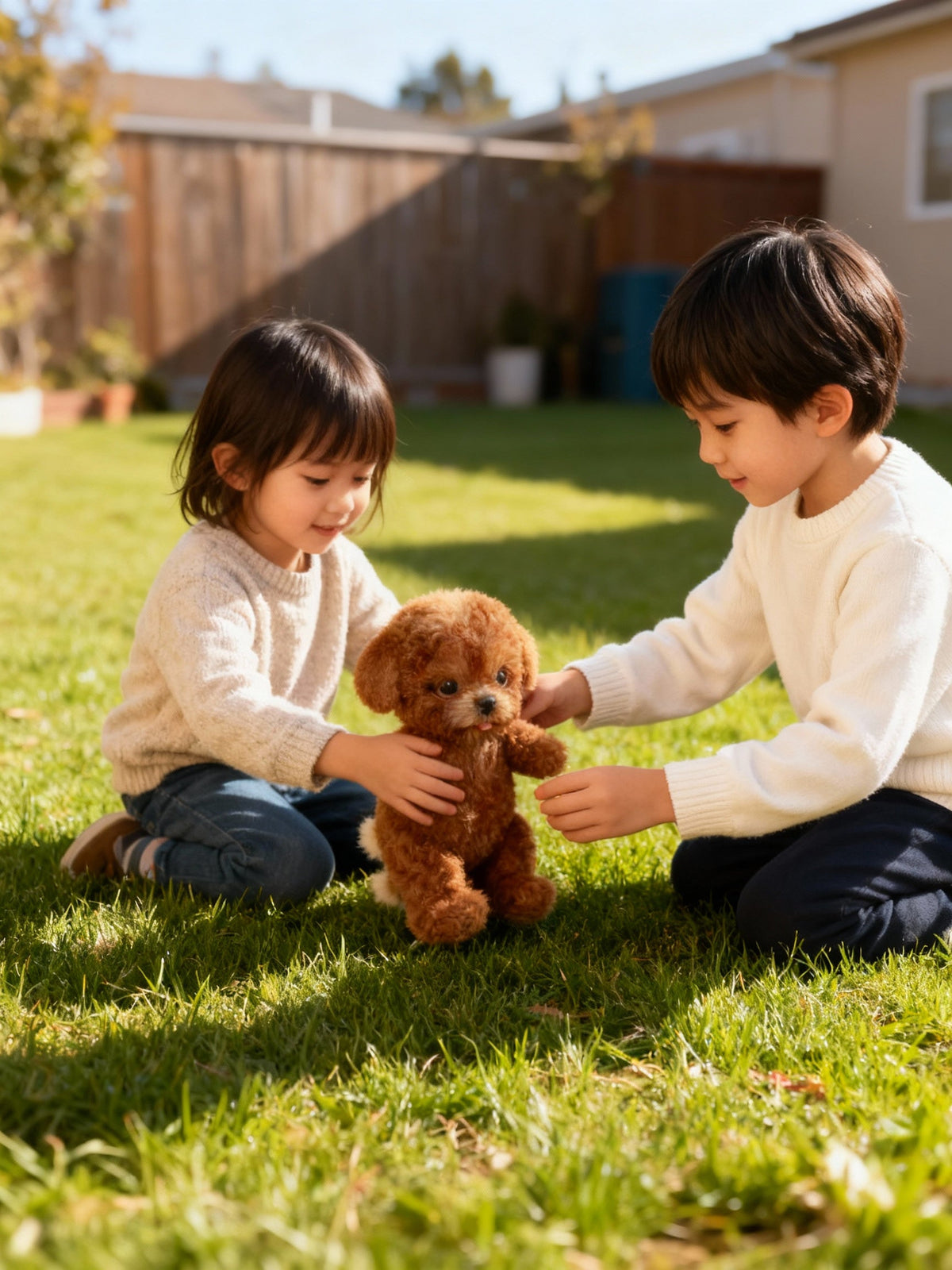 Interactive Plush Robot Puppy - Walking Barking and Tail Wagging Battery Operated Toy for Kids and Collectors