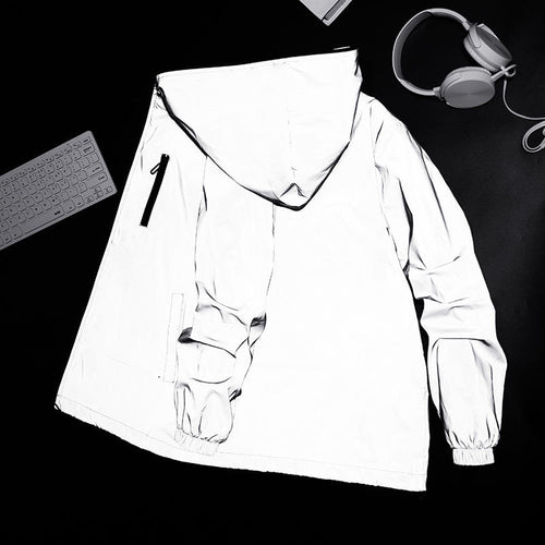 Veste de pluie imperméable unisexe haute visibilité pour cyclistes et activités de plein air