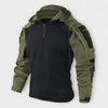 Tactical Urban Hoodie with Half Zip and Multiple Pockets