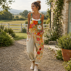 Women's Floral Jumpsuit Relaxed Summer Fit