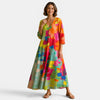 Women's Colorful Maxi Dress Elegant Relaxed Fit