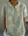 Women's Floral Summer Blouse with Relaxed Fit