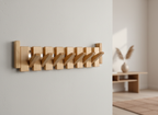 Portemanteau mural en bois inspiré d’un piano HarmonyCoat – Patère élégante pour organiser avec style couloir et entrée