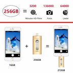 USB Flash Drive with Phone Connector and USB Port for Data Storage