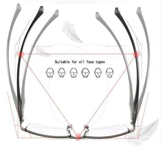 Intelligens optikai progresszív kékfényszűrős szemüveg automatikus látásbeállítással és könnyű fémkerettel