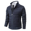 Men's Quilted Jacket with High Collar and Hybrid Design for Ultimate Comfort