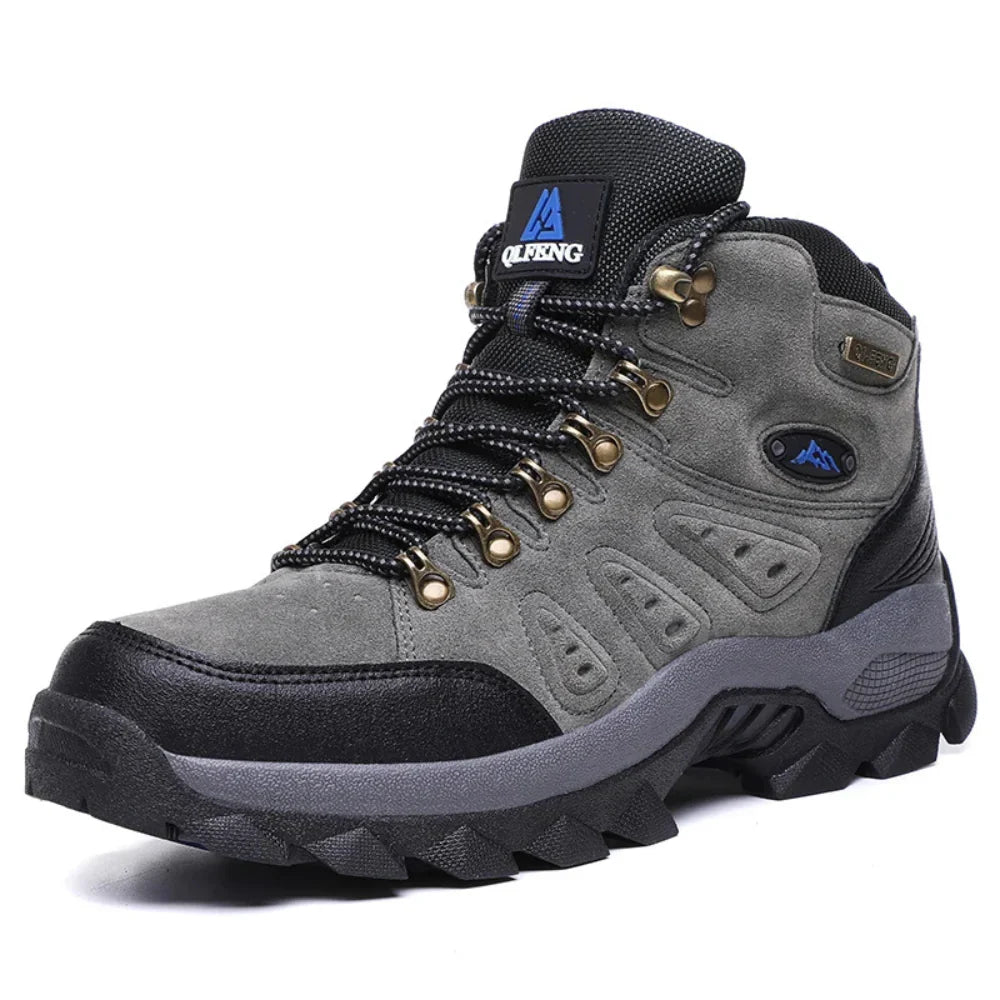 Men's Waterproof Walking Shoes with Ankle and Heel Support for All-Day Comfort