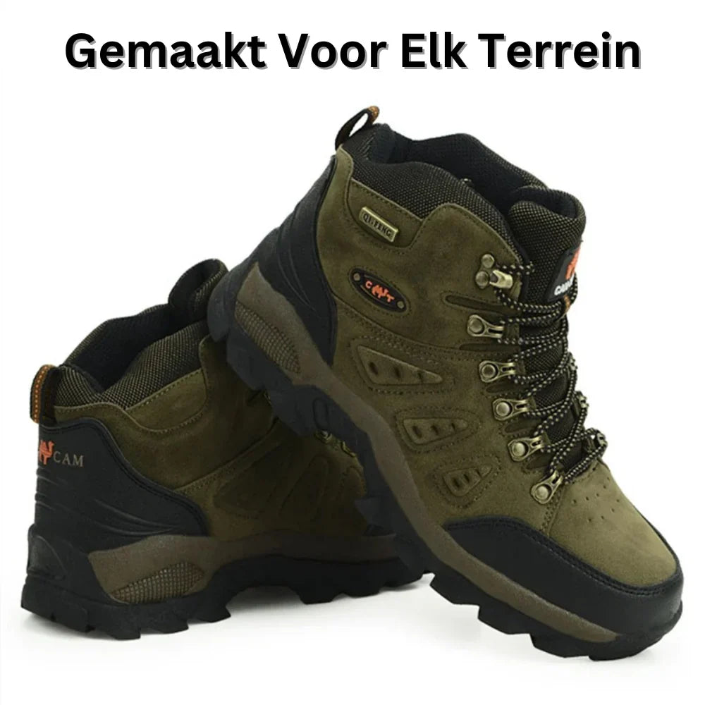 Men's Waterproof Walking Shoes with Ankle and Heel Support for All-Day Comfort