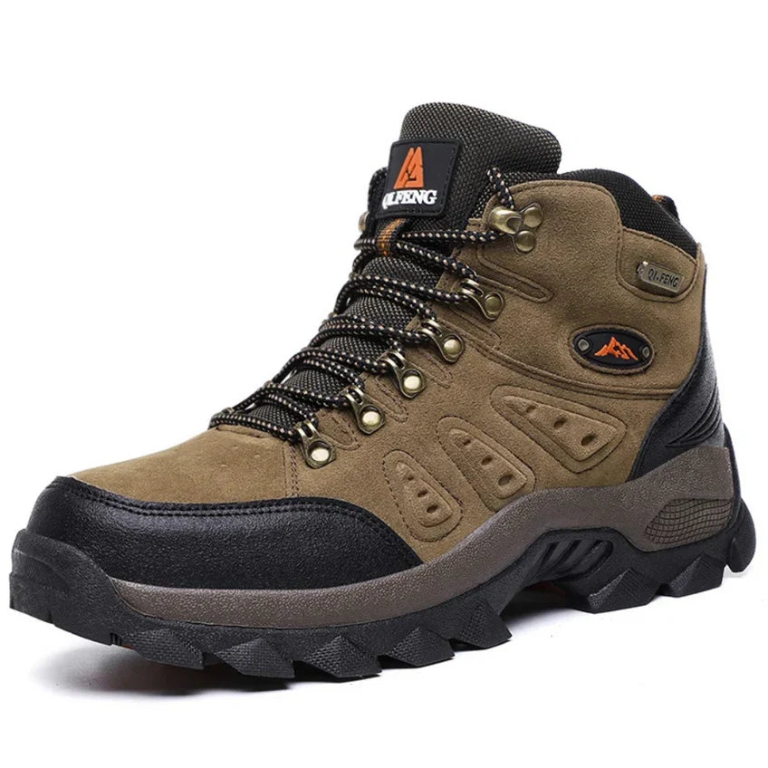Men's Waterproof Walking Shoes with Ankle and Heel Support for All-Day Comfort