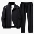 Men's Zip-Up Jacket and Elastic Waistband Tracksuit Set
