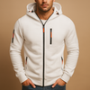 Sweat à capuche ajustable pour homme, avec fermeture éclair pratique et poches fonctionnelles