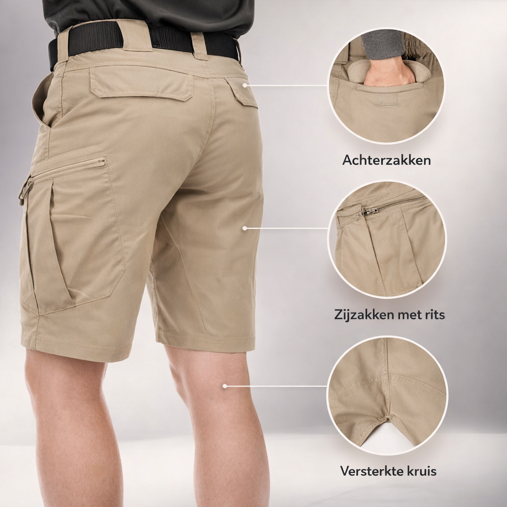 Maverick Men's Cargo Shorts - Durable and Stylish Outdoor Shorts with Multiple Pockets