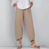 Women's Wide Leg Summer Pants Elastic Waist Casual Loose Fit Pants
