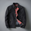 Classic Harrington Jacket with Zip Closure for Men