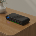 Station de recharge sans fil 4-en-1 pour plusieurs appareils avec ports USB et design compact