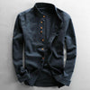 Men's Long-Sleeve Polo with Stand-Up Collar for a Modern and Versatile Look