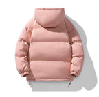 Veste d’hiver matelassée et rembourrée à capuche pour homme, avec fermeture zippée